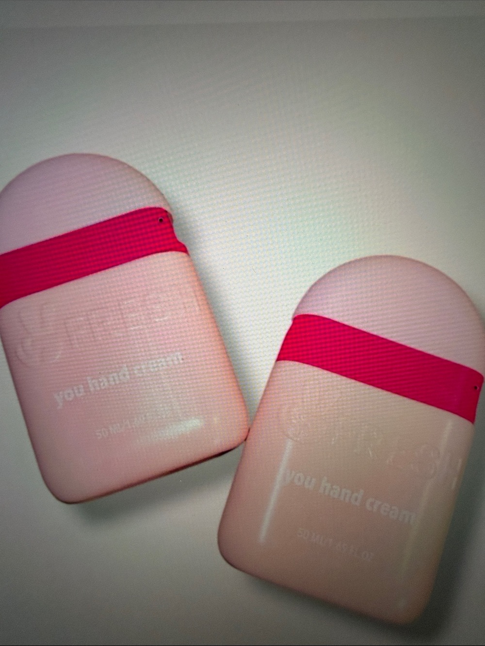 2 fresh Pink and Hot Pink You Hand Cream Duo